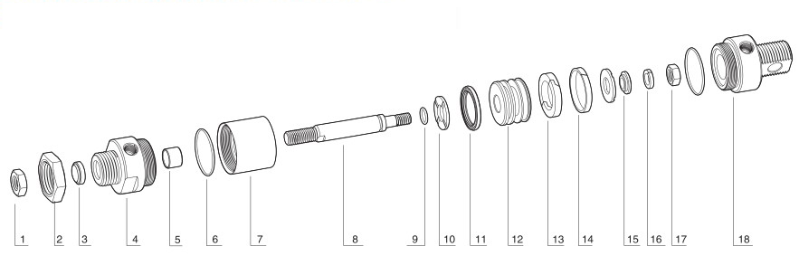 MAL Mini Pneumatic ဆလင်ဒါ KITS